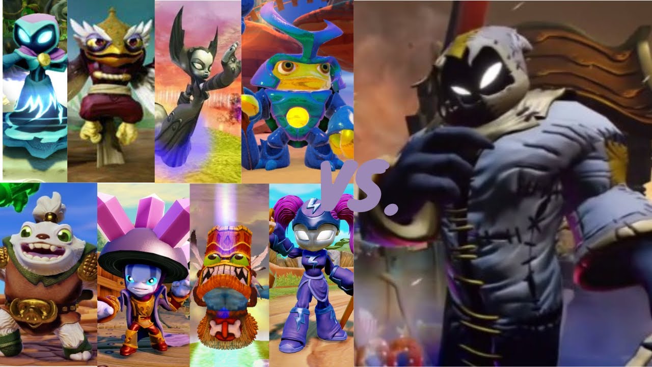 ALL MAGIC USERS SKYLANDERS VS. SPELLSLAMZER-SKYLANDERS SUPERCHARGERS