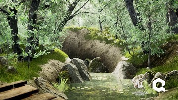 Unreal Engine 4/Quixel Rain in forest