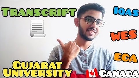🇮🇳Transcript from Gujarat University | ECA | WES | Abroad  Application 🇨🇦🇬🇧🇦🇺🇺🇸 |