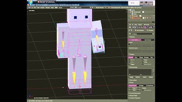 new minecraft blender rig!!! w/sharp rigid bends and fingers