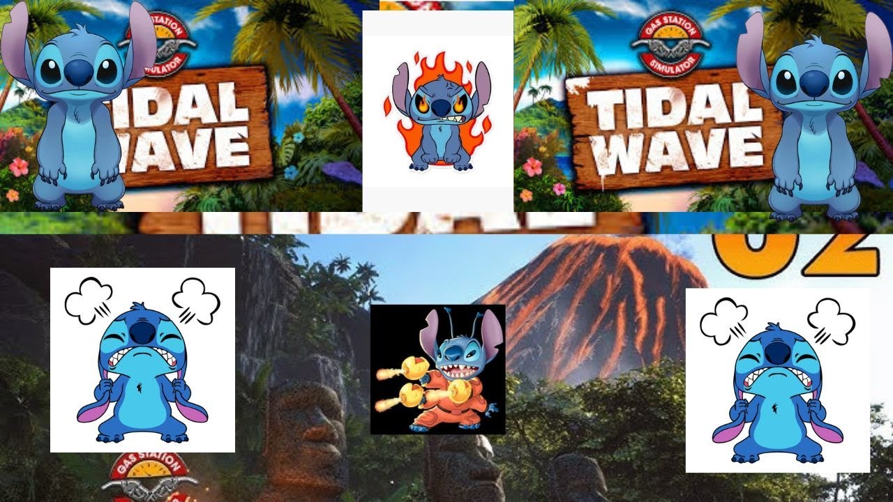 STITCH PLAYS GAS STATION SIMULATOR TIDAL WAVE PART 1 WELCOME TO PARADISE
