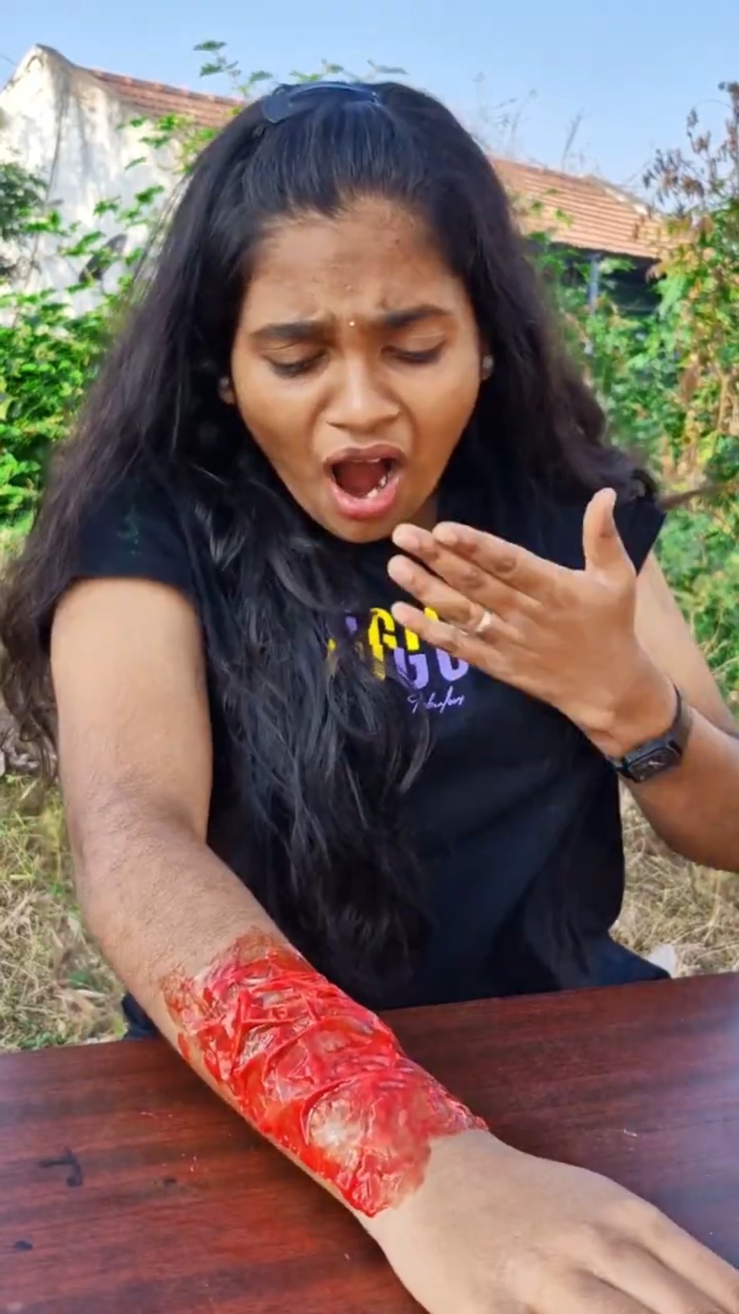 Fake Blood ?Prank on my Sister ? Tom\u0026Jerry ? DiyaIshwarya #shorts #viralvideo