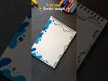 Easy border design ideas : 03 | Project work | #art #frontpage #shortsviral