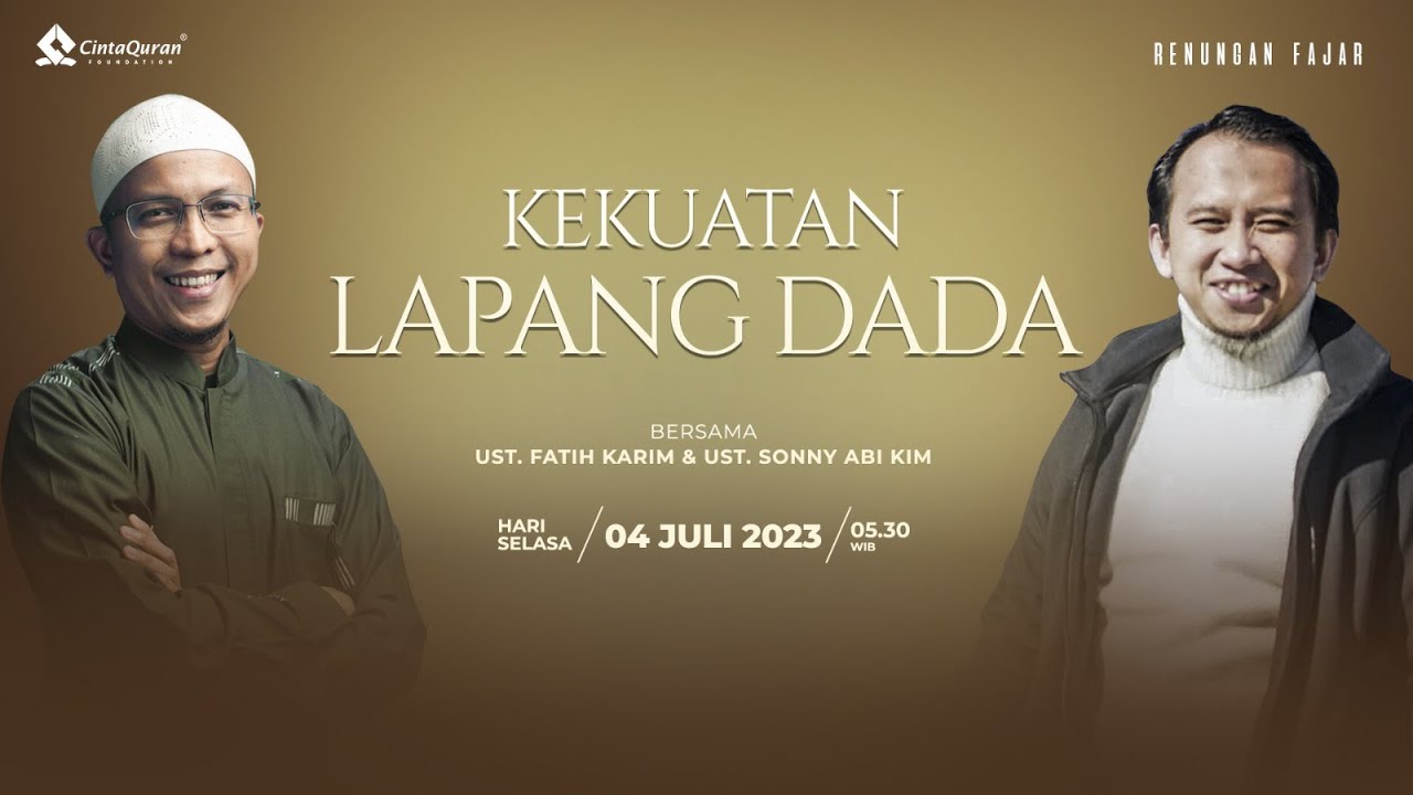 [LIVE] Kekuatan Lapang Dada | Bersama Ust. Sonny Abi Kim