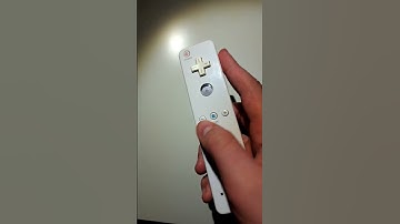 pressing the B button on a white wii remote