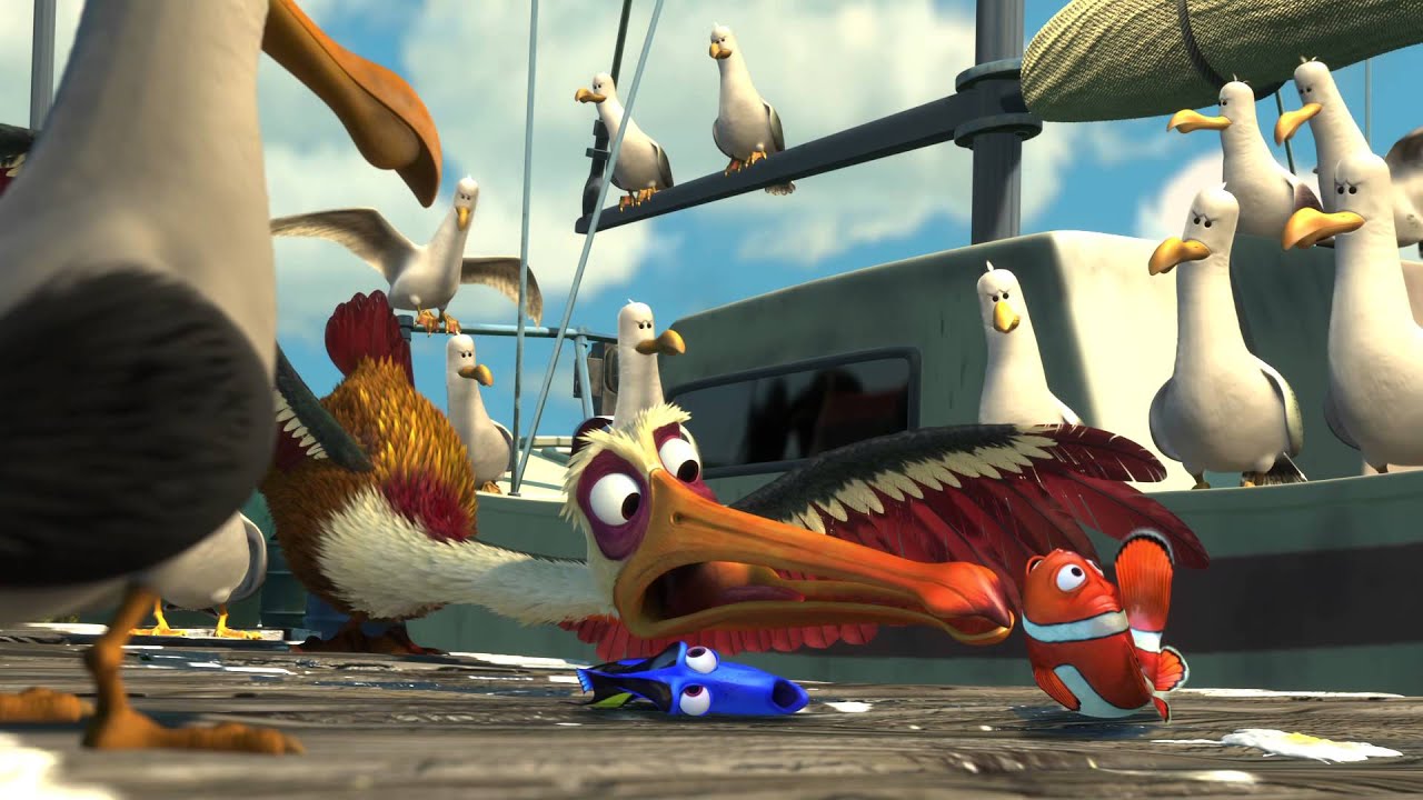 Le Monde de Nemo 3D -- Extrait 4 "Le pélican sauveur " - VF - En ...