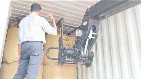 Manitou Telehandler for loading or unloading big bags from truck or containers