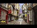 York england walking tour 4k april 2023