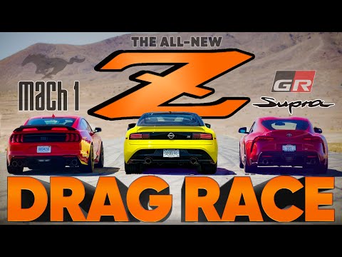 How fast is the new $50k Nissan Z? — New Z vs Supra vs Mustang Mach-1 — Cammisa's Drag Race Replay