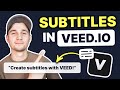 Add subtitles to a automatically with veed