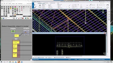 Grasshopper -Tekla Drawing :  All Auto Create Drawing, Autodimension, Section, Mark..