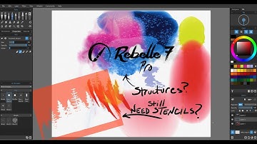 Rebelle 7 Pro How to use Structures vs. Stencils vs. Selection Tool