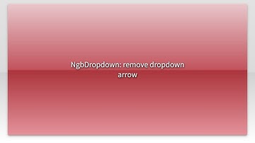 NgbDropdown: remove dropdown arrow