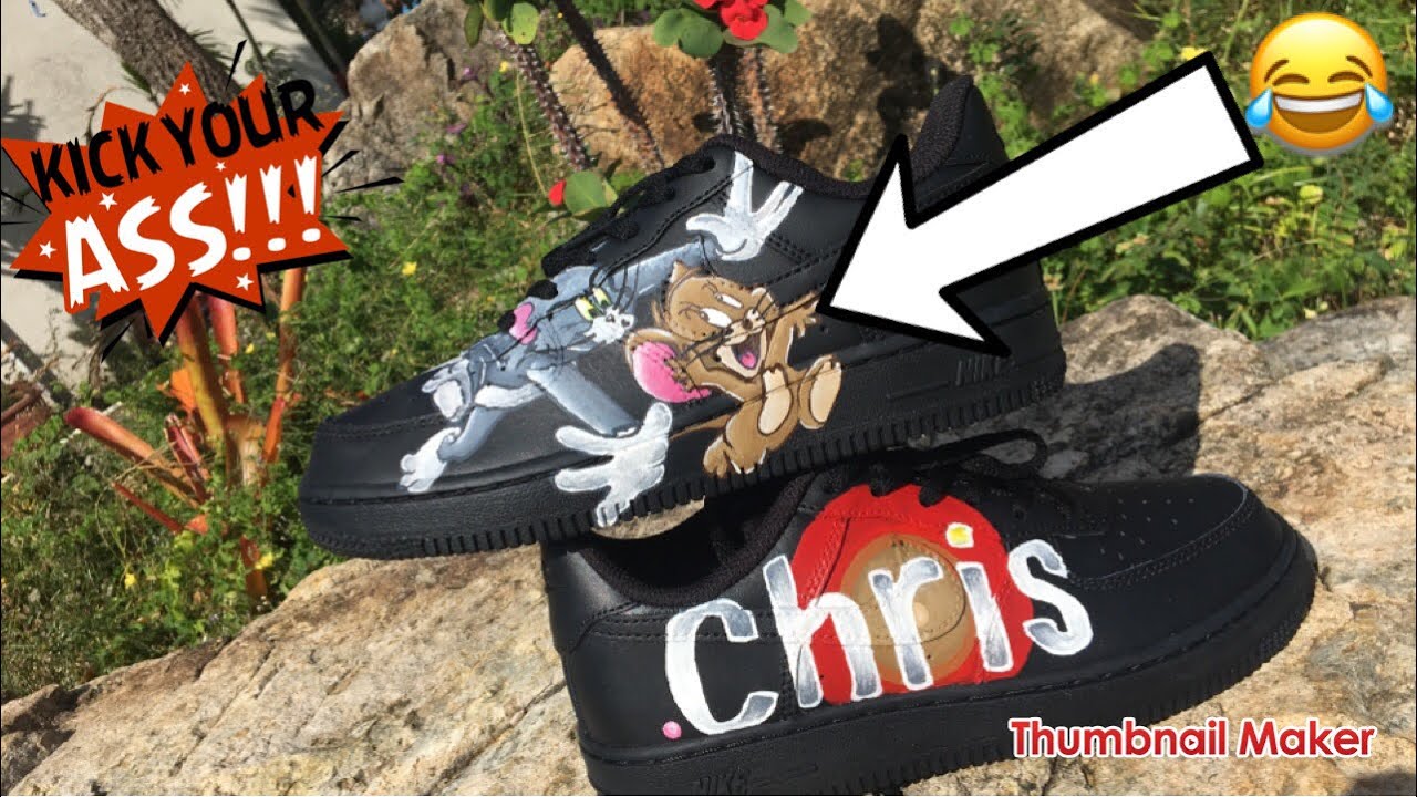 custom air force 1 tom and jerry