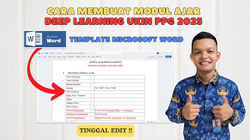 Cara Membuat Modul Ajar Deep Learning UKIN PPG 2025