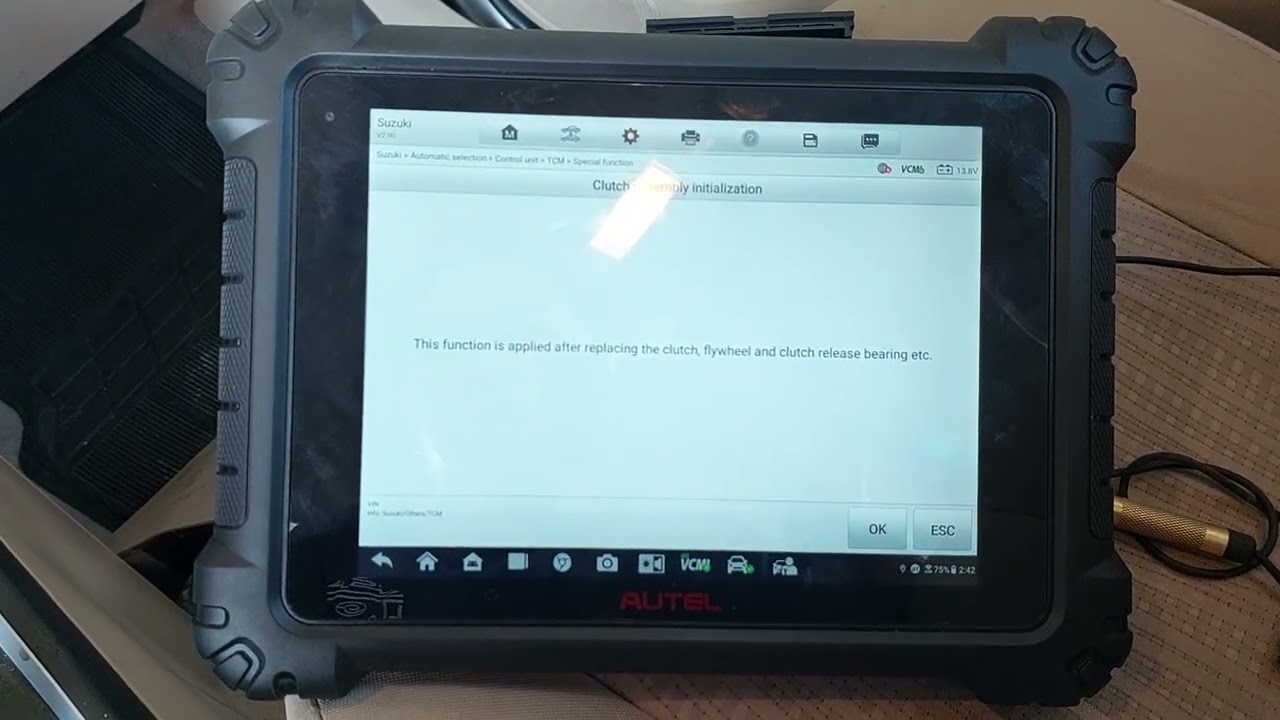 Suzuki dzire 2023 procedure to learn code P080A clutch position not learn  using Autel919 scan tool