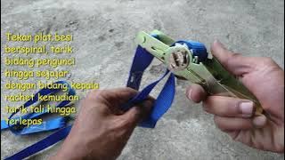 BELAJAR MENGGUNAKAN RACHET TIE DOWN UNTUK MENGIKAT BARANG DI MOTOR