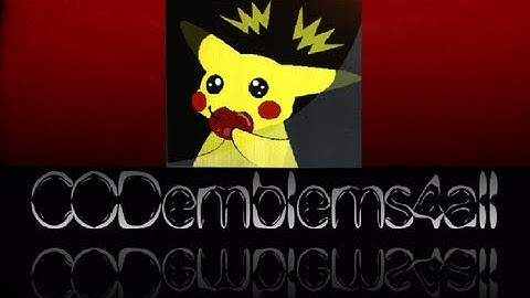 Pikachu Black ops 2 emblem