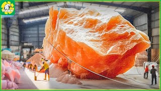 How is Himalayan Pink Salt Produced | Farming Documentary