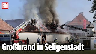Seligenstadt, Hessen: Historisches Kloster steht in Flammen