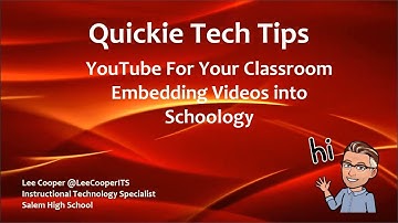 YouTube 2020 - Embedding into Schoology