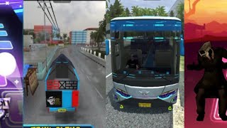 TRUK OLENG VS BUSS TELOLET | TILES HOP MUSIK screenshot 3