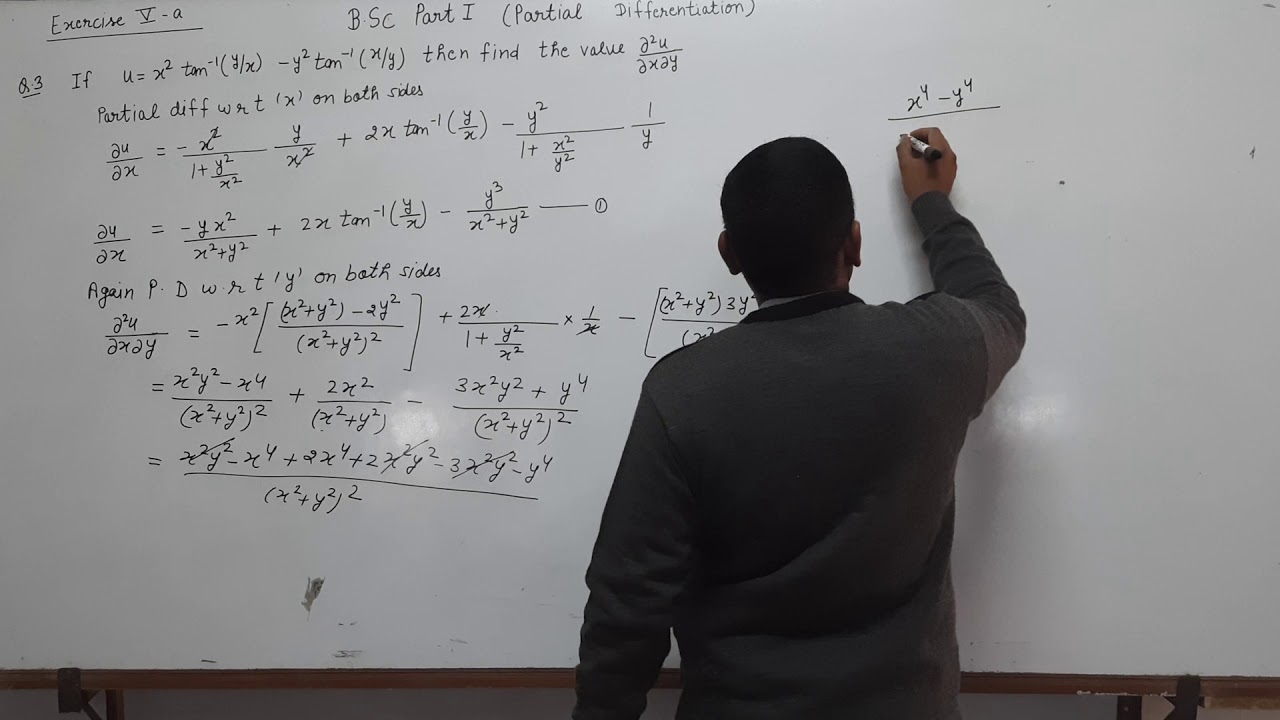 Partial differentiation exercises 5A question no 3 & 4 - YouTube