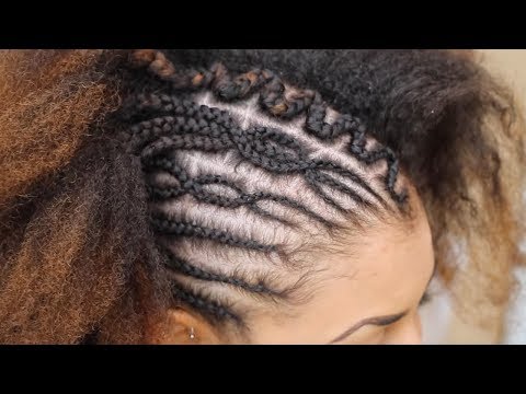 How To Add Patterns to Cornrows | Zig Zag Criss Cross Design Tutorial