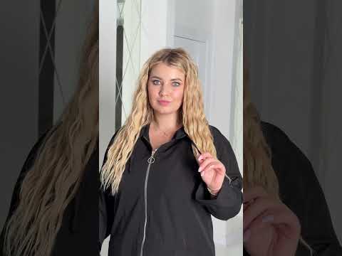 Жіночий зручний прогулянковий костюм із бавовняної жатки: куртка з капюшоном і завужені штани, батал великі розміри, видео 1