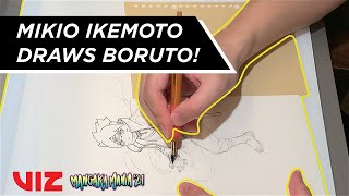 Mikio Ikemoto Draws Boruto | Mangaka Mania '21 | VIZ