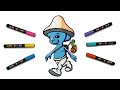 How to draw smurf cat easy
