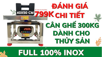 Cân Điện Tử 300kg Inox 304 Dạng Ghế – Giải Pháp Cân Thủy Hải Sản Chuyên Dụng, Chống Nước 100%