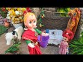Barbie Doll All Day Routine In Indian Village/Radha Ki Kahani Part -54 /Barbie Doll Bedtime Story||