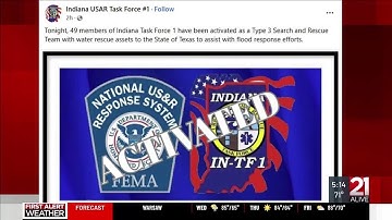Indiana Task Force 1 deployed to assist with flood response efforts in Texas