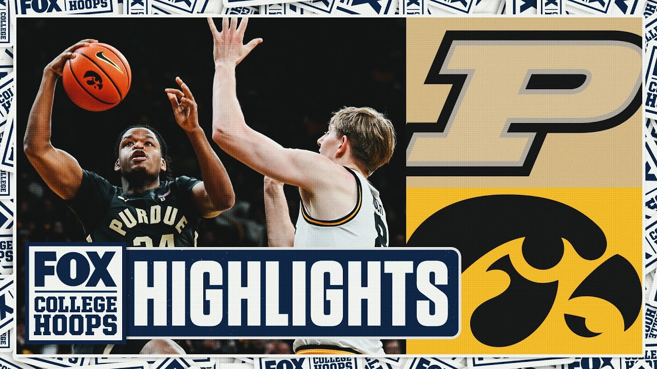 No. 13 Purdue Boilermakers vs. Iowa Hawkeyes Highlights 🏀 FOX College Hoops