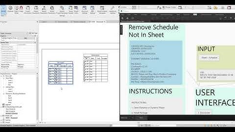 Remove Shedule Not In Sheet Dynamo Revit