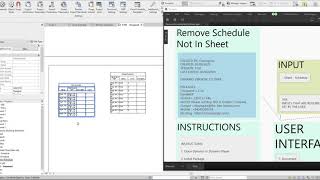 Remove Shedule Not In Sheet Dynamo Revit