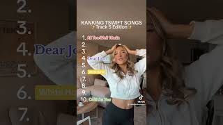 Ranking Taylor Swift Songs!!! ✨TRACK 5 EDITION✨ #taylorswift #rankingtaylorswiftsongs #swiftie