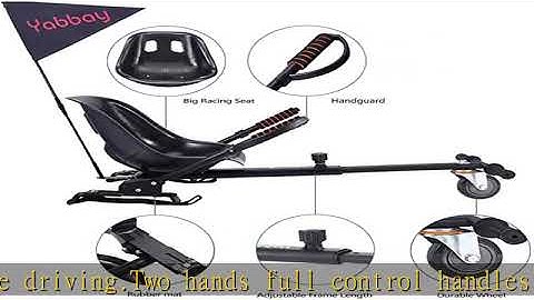 yabbay Hoverboards Seat Attachment Go Karts Carts,Transforms Your Hoverboards into Go-Kart