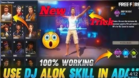 How To Use Dj Alok Ability In Adam || New Trick Ob 32 Update के बाद Adam मे Ability कैसे लगाएं ! #ff