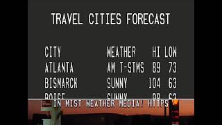 WeatherStar III Simulation - Charlotte, NC (July 25, 2026)
