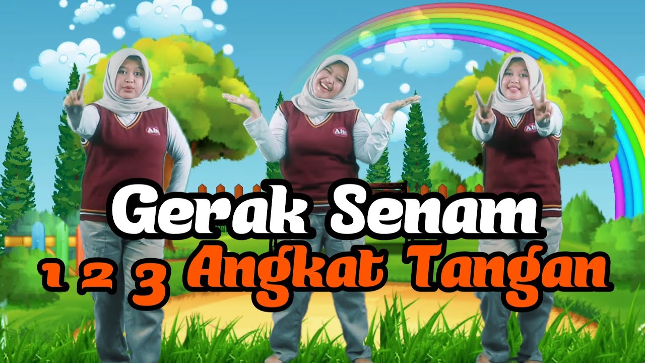 Gerak Senam 123 Angkat Tangan  PAUD/TK