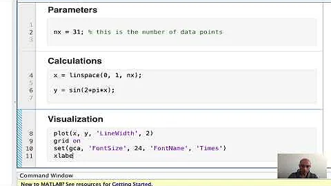Introduction to MATLAB and Live Scripting