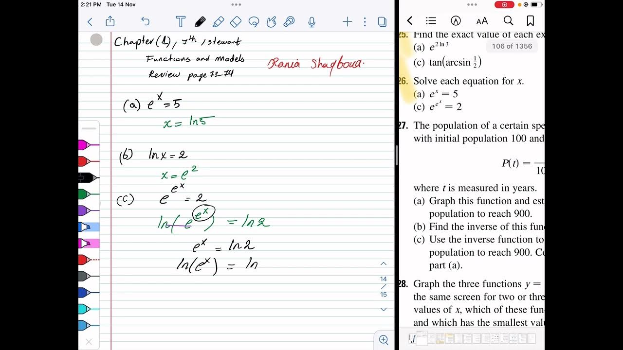 Review (Chapter 1) Exercise 26James Stewart Calculus 7th edition YouTube