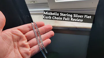 Miabella 925 Sterling Silver Flat Curb Chain Full Review
