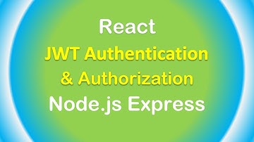 React + Node.js: JWT Authentication with Express & MySQL example
