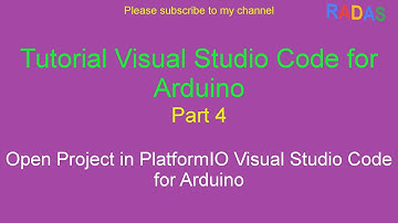 4. Tutorial Open Project in PlatformIO Visual Studio Code for Arduino