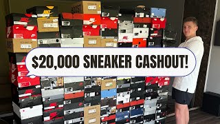 CASHING OUT TWO SNEAKER SHOWS IN 1 DAY! $20,000 CASHOUT!