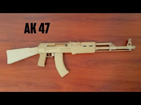 How to make a AK 47 gun model out of cardboard