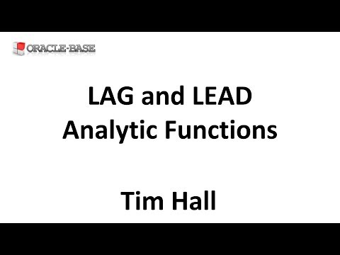 Oracle analytic functions lead example